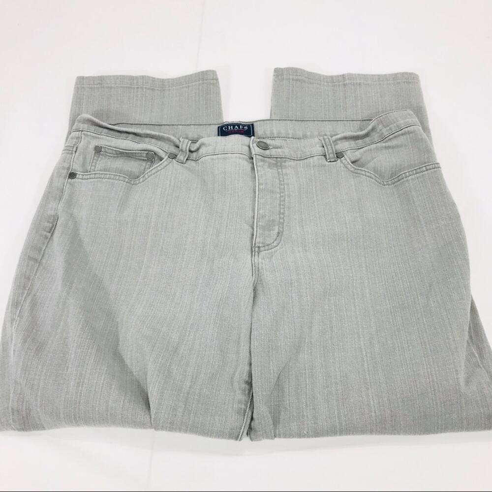 Chaps Gray Straight Leg Jeans Size 16 - Picture 3 of 7